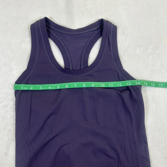 ATHLETA Momentum Seamless Tank Top No Size Purple Running Workout Shirt Charity - Picture 3 of 5